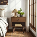 Mid-Century Frans Modern 1-Drawer Nightstand