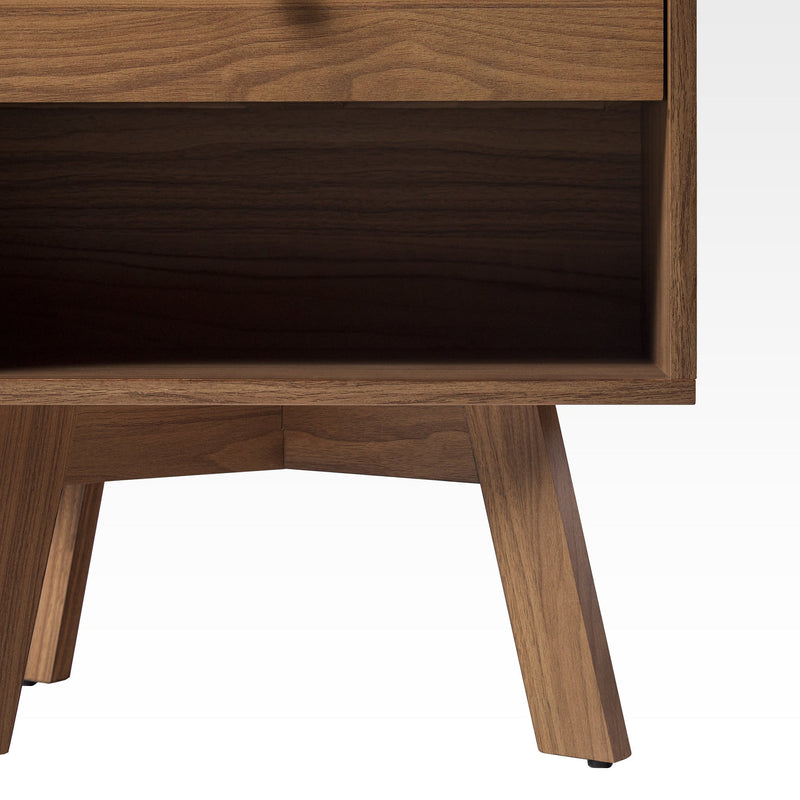 Mid-Century Frans Modern 1-Drawer Nightstand