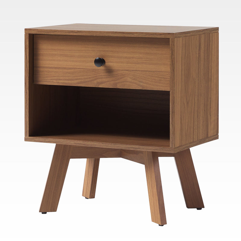 Mid-Century Frans Modern 1-Drawer Nightstand