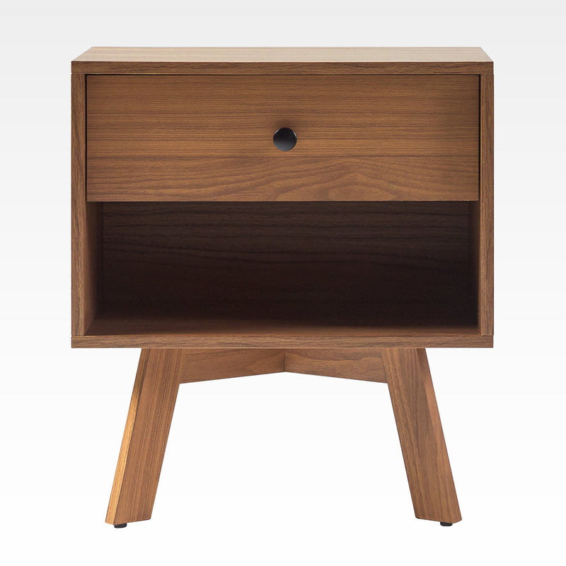 Mid-Century Frans Modern 1-Drawer Nightstand