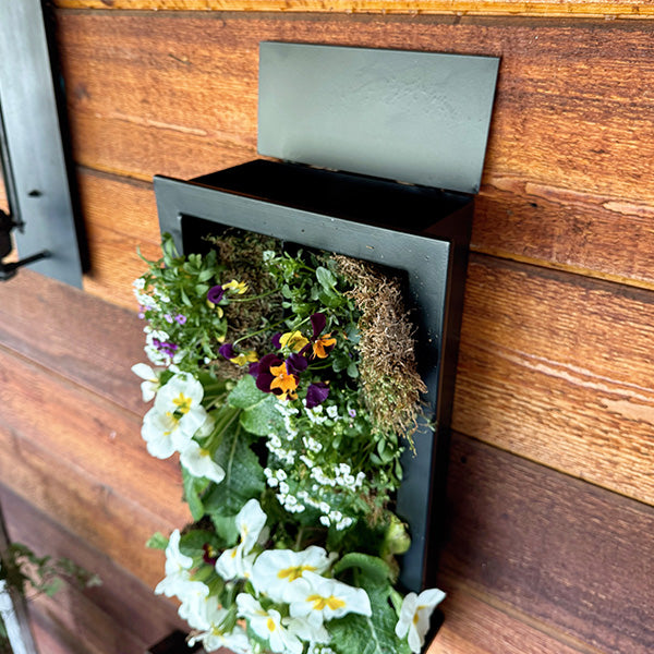 Black Framed Living Wall Planter