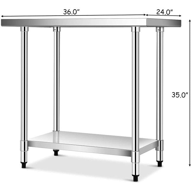 Commercial Kitchen Stainless Steel Work Table, photo 2 of 4
