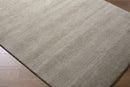 Brockton Solid Gray Wool Rug