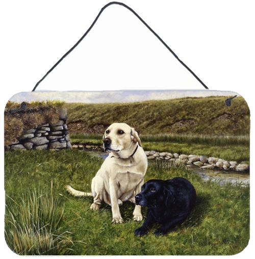 Yellow and Black Labradors Wall or Door Hanging Prints