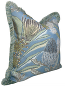 Protea Performance Pillow Cover in Spa Blue, Thibaut Pillows