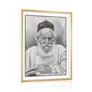 Framed Reb Moshe Feinstein Tabletop Plaque by Feldart