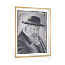 Framed Reb Shayale Tabletop Plaque by Feldart