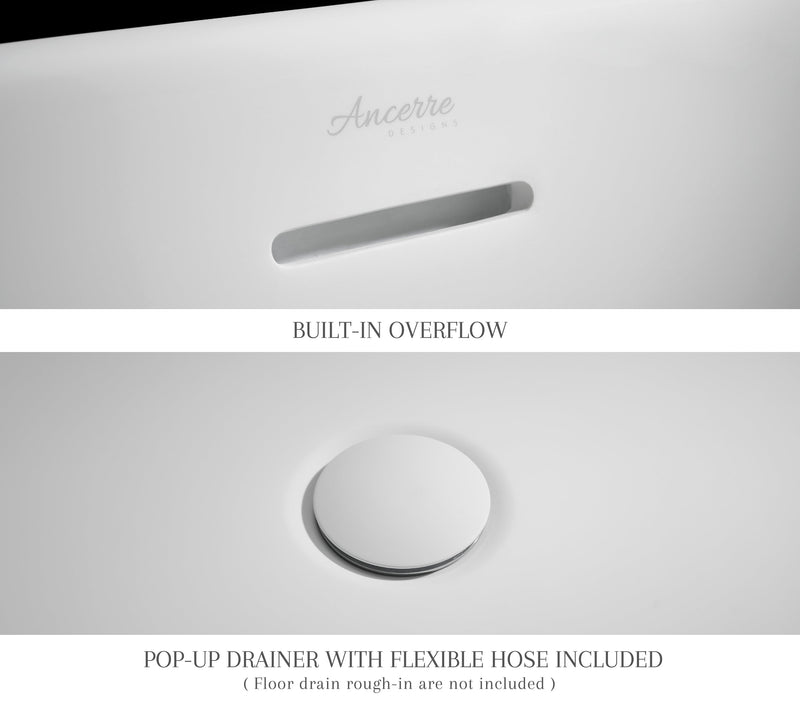 Fiore Freestanding Solid Surface Bathtub