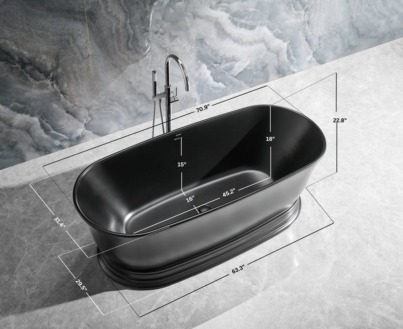 Heritage Freestanding Solid Surface Bathtub