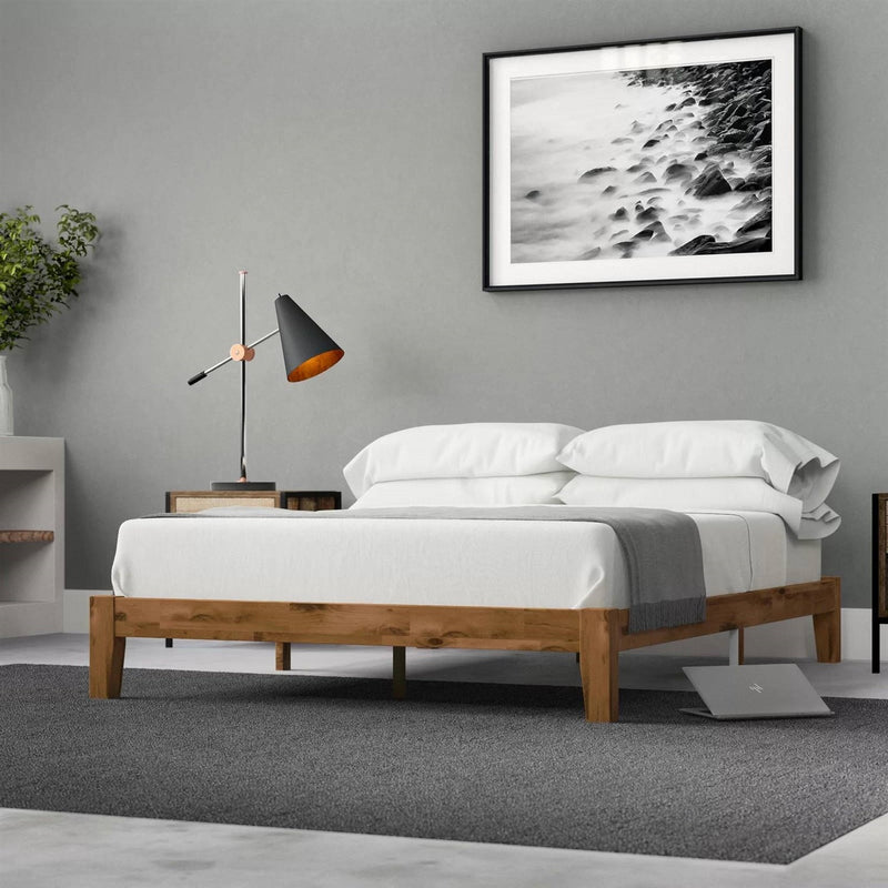 Full size Simple Modern Solid Wood Platform Bed Frame - 700 lb. Weight Capacity, photo 3 of 5