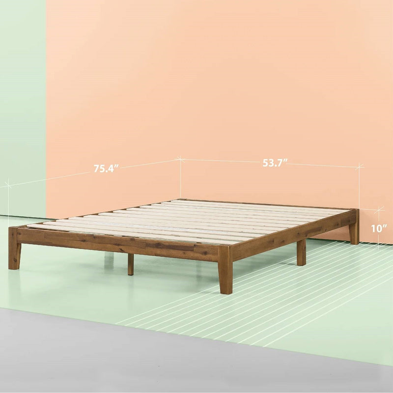 Full size Simple Modern Solid Wood Platform Bed Frame - 700 lb. Weight Capacity, photo 5 of 5