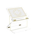 Two-Tier Foldable Leatherite Gilded Radiance Shtender by Feldart