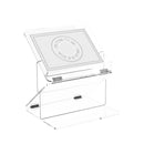 Two-Tier Foldable Leatherite Gilded Radiance Shtender by Feldart