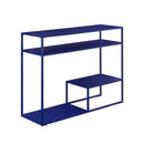 Fasi 42" Metal and Wood Entry Table with Tiered Shelves