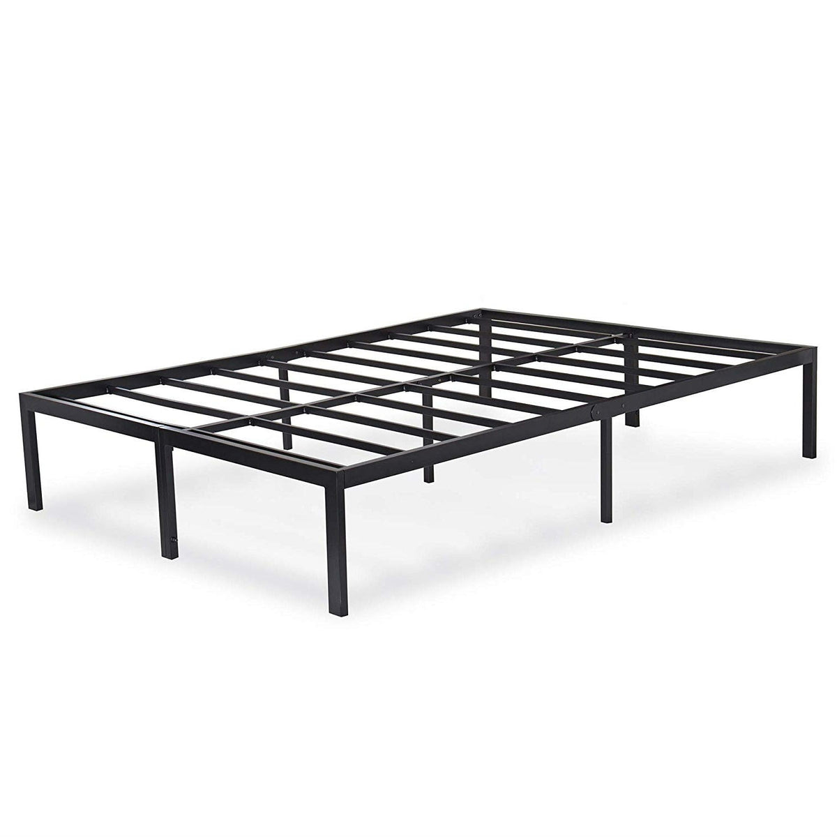 Full size Heavy Duty Black Metal Platform Bed Frame, photo 3 of 5