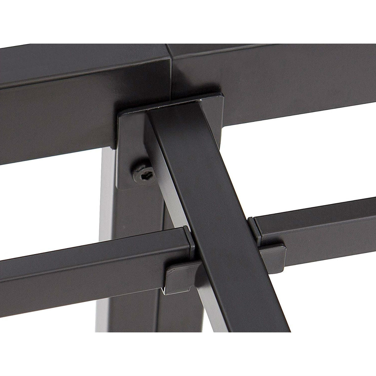 Full size Heavy Duty Black Metal Platform Bed Frame, photo 4 of 5