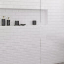 White 3x6 Polished Beveled Subway Thassos Marble Tile (40 pack, 5 sq ft/case)