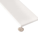 White 4x12 Honed Subway Thassos Marble Tile (15 pack, 5 sq ft/case)
