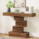 Modern Farmhouse 42-inch Console Accent Sofa Table in Rustic Brown Wood Finish