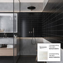 Black 0.5x12 Polished Marble Pencil Tile Trim (10 pack, 0.5 sq ft/case) - Sample