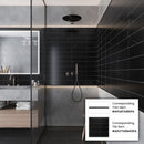 Black 4x12 Polished Subway Marble Tile (15 pack, 5 sq ft/case) - Sample