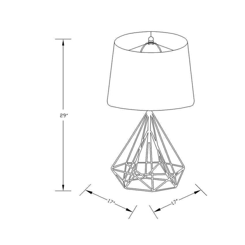 Ballsh Modern Black Table Lamp