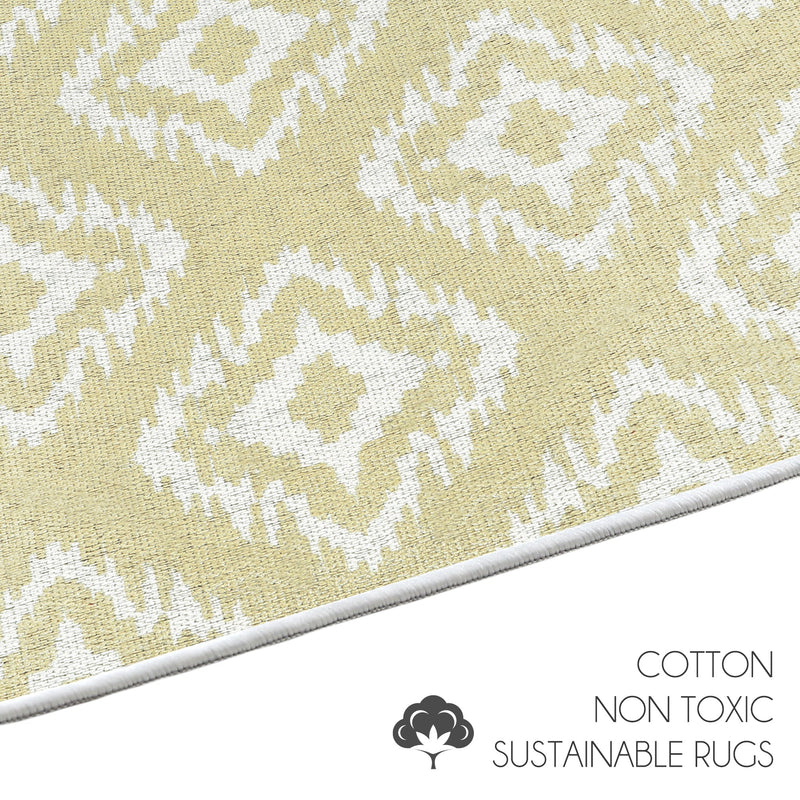 Sussexhome Tetra One Collection 2 x 3 Foot Heavy Duty Low Pile  Landing Rug Runner