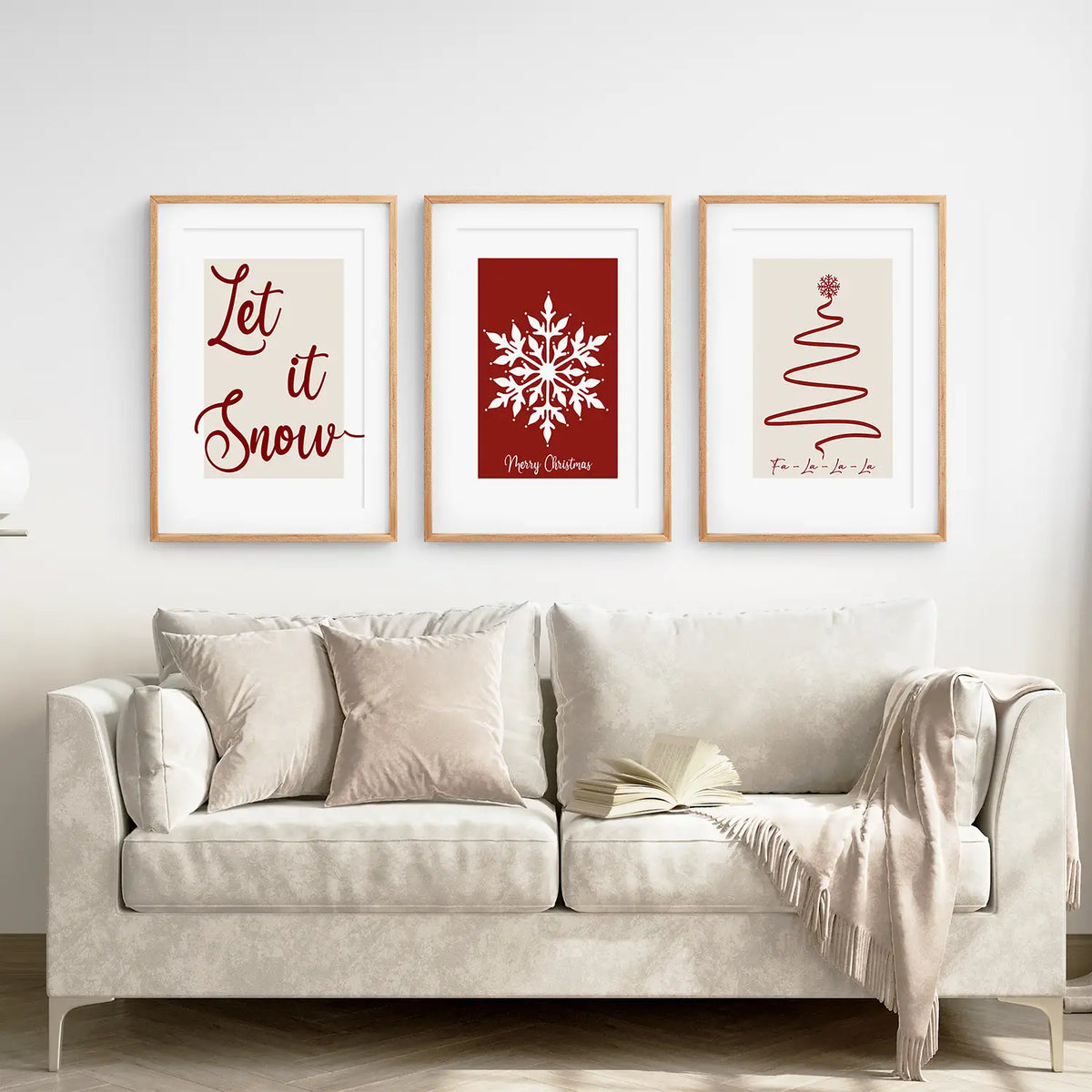 Merry Christmas Minimalist Holiday Decor Poster, photo 2 of 9