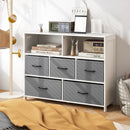 Fabric Dresser with 5 Drawers for Bedroom-White by LJGDeals