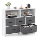 Fabric Dresser with 5 Drawers for Bedroom-White by LJGDeals