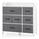 Fabric Dresser with 7 Drawers for Bedroom-White by LJGDeals