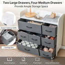 Fabric Dresser with 7 Drawers for Bedroom-White by LJGDeals