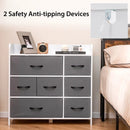 Fabric Dresser with 7 Drawers for Bedroom-White by LJGDeals
