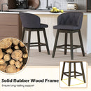 Counter Height Fabric Upholstered Bar Stools Set of 2 by LJGDeals