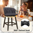 Counter Height Fabric Upholstered Bar Stools Set of 2 by LJGDeals