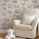 Fairy Forest Meadow – Woodland Animals Nursery Wallpaper