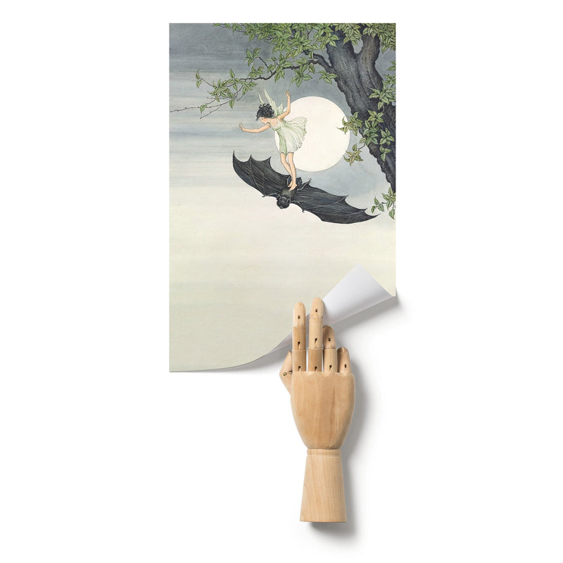 "Fairy Riding a Bat" by Ida Rentoul Outhwaite Matte Poster