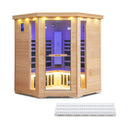 3-5 People Far Infrared Wooden Sauna Room for Home