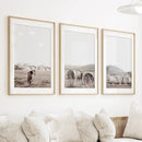 Autumn Farmhouse Wall Art Set. Farm Animals on the Field by Wall Art Set