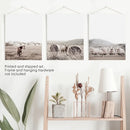 Autumn Farmhouse Wall Art Set. Farm Animals on the Field by Wall Art Set