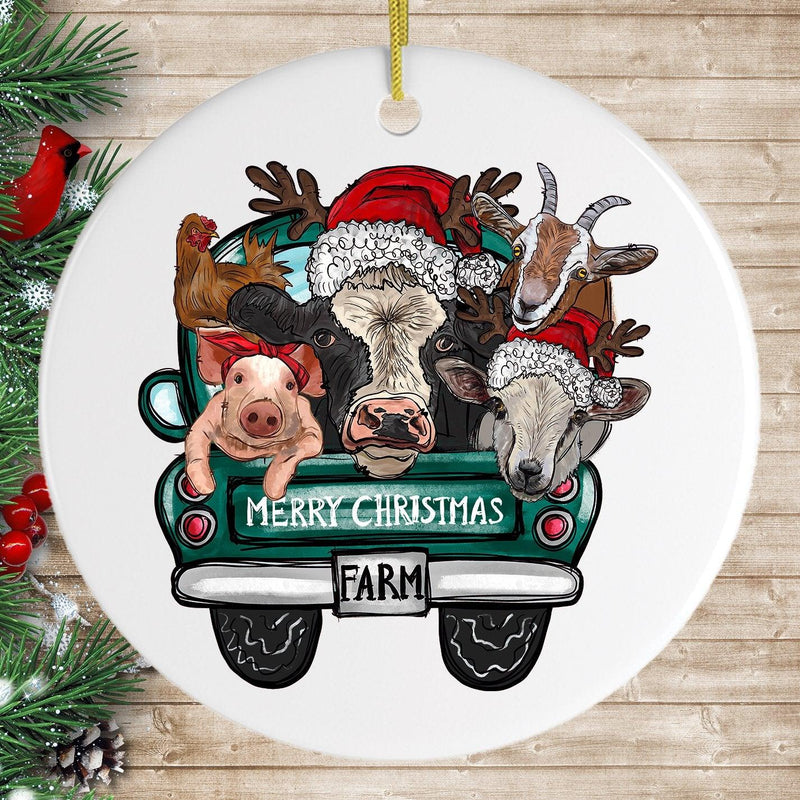 Farm Animal Christmas Ornament