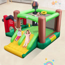 6-in-1 Inflatable Bounce House with Double Slides without Blower by LJGDeals