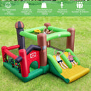 6-in-1 Inflatable Bounce House with Double Slides without Blower by LJGDeals
