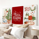 Winter Scene Print Xmas Wall Decor Poster Art by Wall Art Set