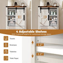 Farmhouse Bathroom Floor Cabinet Freestanding Wooden Storage Organizer-White by LJGDeals
