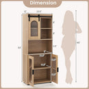 Farmhouse Bathroom Floor Cabinet with Sliding Barn Door by DirectDeals
