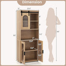 Farmhouse Bathroom Floor Cabinet with Sliding Barn Door by LJGDeals