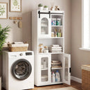 Farmhouse Bathroom Floor Cabinet with Sliding Barn Door by LJGDeals