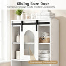 Farmhouse Bathroom Floor Cabinet with Sliding Barn Door by DirectDeals