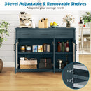 Farmhouse Buffet Sideboard 3-Door Kitchen Storage Cabinet with 2 Drawers by LJGDeals